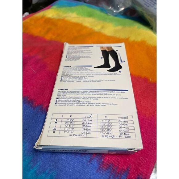 NIB Jobst Moderate Compression MENS Small Knee High Socks CT 15-20 mmHg Brown - Picture 4 of 4